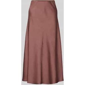 Midirok van satijn met elastische band, model 'Bovary'