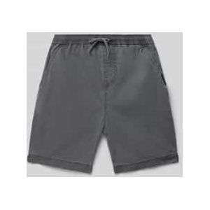 Korte regular fit broek met elastische band, model 'TAXER YOUTH'