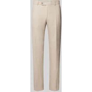 Slim fit linnen broek met persplooien, model 'Shiver'