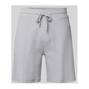 Regular fit sweatshorts van katoenmix