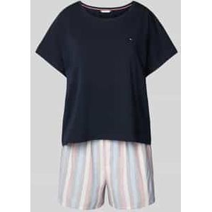 Tommy Hilfiger - Damespyjama - Effen - Viscose - Los Model - Streepmotief