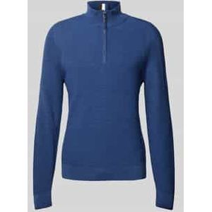 Gebreide pullover met opstaande kraag, model 'Steffen'