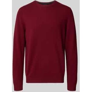 Regular fit kasjmier pullover met ronde hals