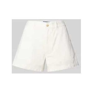 Chino broeken - Effen - Katoen - Loosefit - Mid waist - Kort/mini