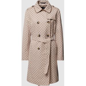 Trenchcoat met all-over motief