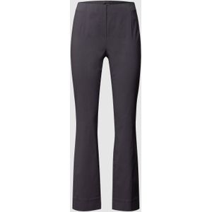 Slim fit stretchbroek van viscosemix