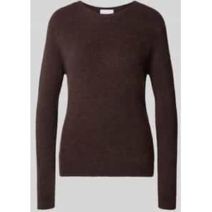 Rich & Royal - Gebreide Pullover - Dames - Materiaalmix met Alpaca - Regular Fit - Ribboorden