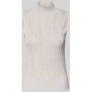 Spencer van viscosemix met opstaande kraag