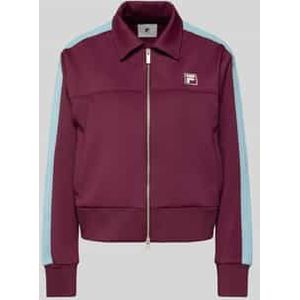 Regular fit sweatjack met elastische boorden