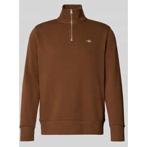 Sweatshirt met opstaande kraag en ritssluiting