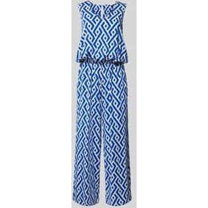 Jumpsuit met all-over motief, model 'Sleeveless'