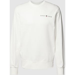 Sweatshirt met labelprint