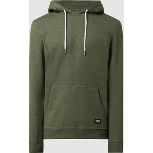 Hoodie in gemêleerde look