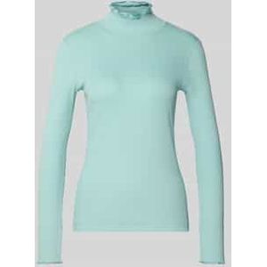 Shirt met lange mouwen en opstaande kraag