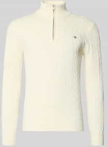 Gebreide pullover met ribboorden