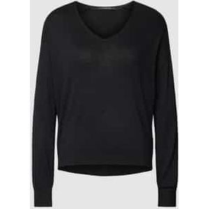 Gebreide pullover met V-hals