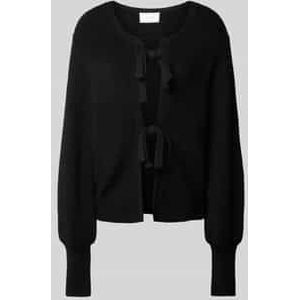 Comfort fit cardigan met wol en ballonmouwen, model 'MUSCADO'