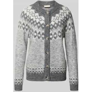 Gebreid jack met ronde hals, model 'Novala'