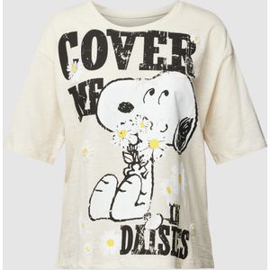 T-shirt met motiefprint, model 'Snoopy Daisy Shirt'