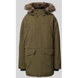 Regular fit parka met klepzakken, model 'Everest'