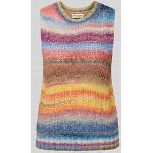 Gebreid shirt met ronde hals, model 'Dova'