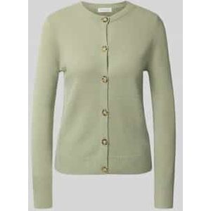 Regular fit cardigan van zuivere wol