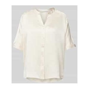 Overhemdblouse van zijdemix