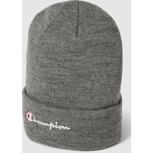 Beanie met labelstitching