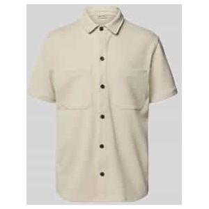 Regular fit overhemdjack met licht structuurmotief, model 'NEWKODYL'