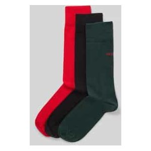 HUGO - Business-sokken - Open Green - Set van 3 - Elastisch