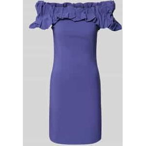 Cocktailjurk met carmenhals, model 'CARRIE'