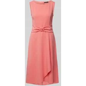 Midi-jurk met ronde hals