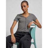 Levi's - Shirt - Vanilla Stripe Cavia - V-hals - Knoopsluiting