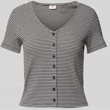 Levi's - Shirt - Vanilla Stripe Cavia - V-hals - Knoopsluiting