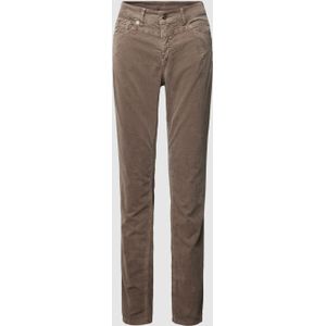 Slim fit corduroy broek met ritszak