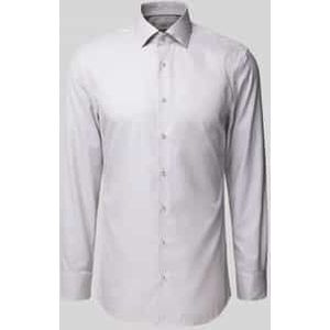 Eterna - Overhemd - Donkerbruin - Slim fit - NON IRON (strijkvrij)