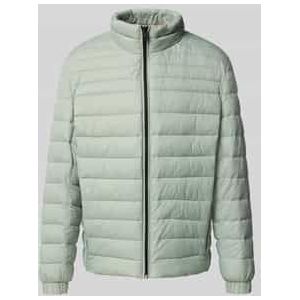 Slim fit gewatteerd jack met opstaande kraag, model 'ODEN2'