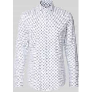 Super slim fit zakelijk overhemd met haaikraag