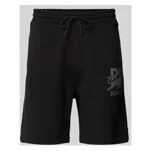 HUGO - x RB-short - Sportbroek - Zwart - Katoenen Badstof met Carbon Stealth-logo