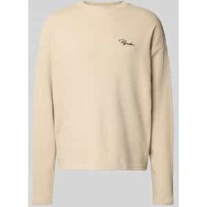 Oversized sweatshirt met structuurmotief