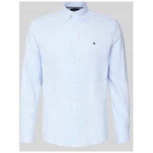 Slim fit vrijetijdsoverhemd van puur katoen