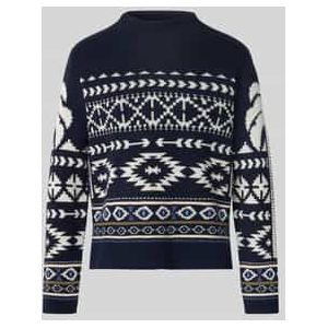 Gebreide pullover met opstaande kraag