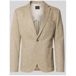 2-knoops colbert met linnen