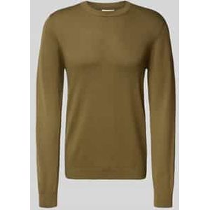 Gebreide pullover met ronde hals, model 'OSVALD'