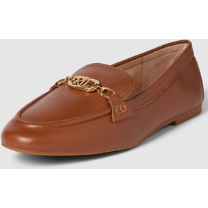 Penny loafers van leer met schachtbrug, model 'AVERI'