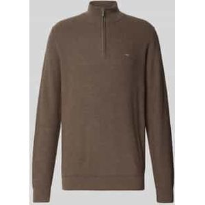 Gebreide pullover met schipperskraag