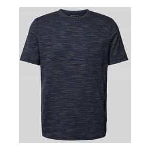 Regular fit T-shirt van katoenmix met borstzak