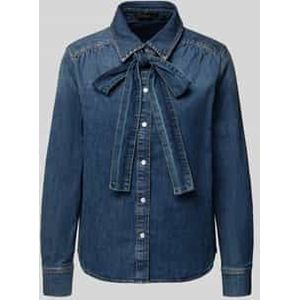 Overhemdblouse in denimlook