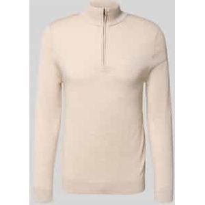 Gebreide Trui - Grijs - 100% Merinowol - Hoge Hals