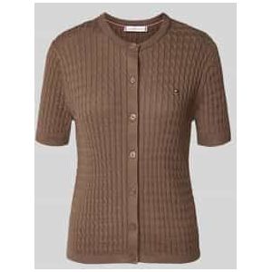 Regular fit gebreid jack van puur katoen